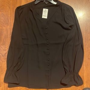 Women Alfani Blouse| Size L| Color Black